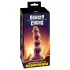 Beasty Cocks - Varulv-Willie dildo med sugekopp - burgunder (21 cm)