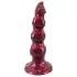 Beasty Cocks - Varulv-Willie dildo med sugekopp - burgunder (21 cm)
