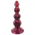 Beasty Cocks - Varulv-Willie dildo med sugekopp - burgunder (21 cm)