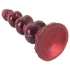 Beasty Cocks - Varulv-Willie dildo med sugekopp - burgunder (21 cm)
