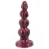 Beasty Cocks - Varulv-Willie dildo med sugekopp - burgunder (21 cm)