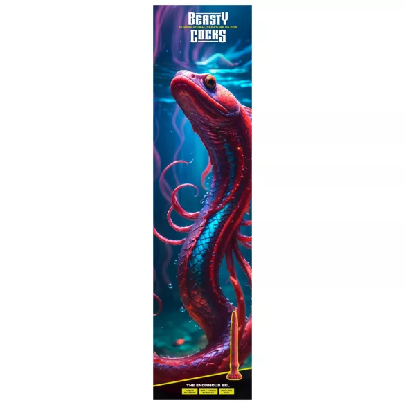 Beasty Cocks The Enormous Eel - gigantisk åledildo (rød)