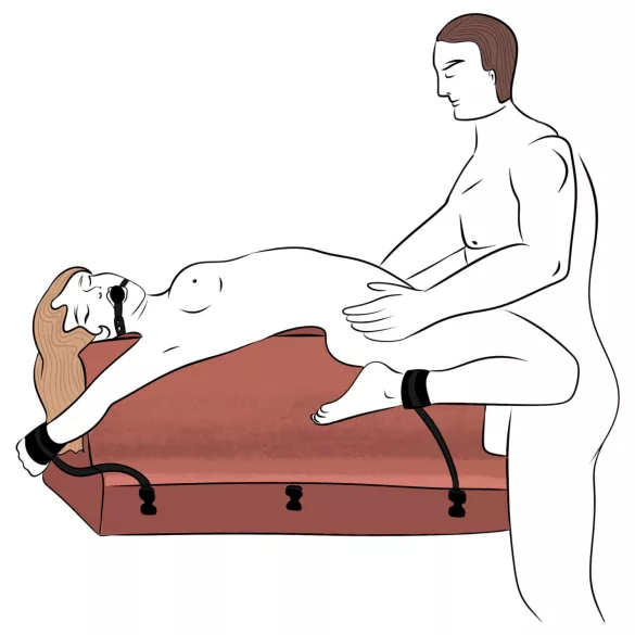 Liberator - sexpute med håndjern (svart)