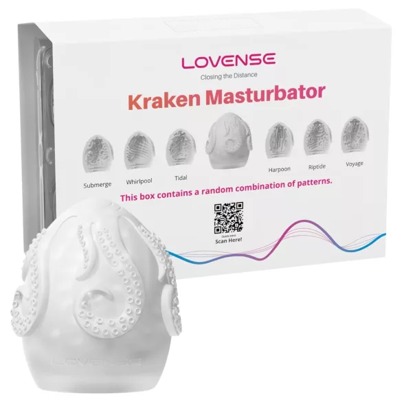 LOVENSE Kraken - masturbasjonsegg - 6 stk (hvit)