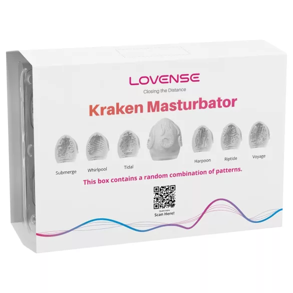 LOVENSE Kraken - masturbasjonsegg - 6 stk (hvit)