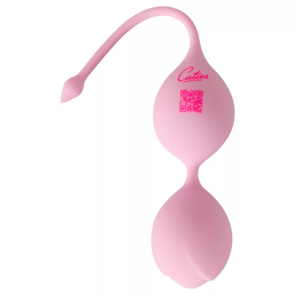 Cuties - dobbeltkule g-punktsball i silikon (rosa)
