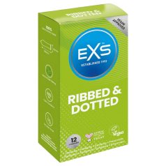 EXS Rillet, Prikket & Blusset kondomer (12 stk) EXS Rillet, Prikket & Blusset kondomer (12 stk)