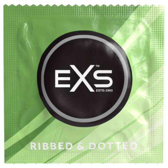 EXS Rillet, Prikket & Blusset kondomer (12 stk)