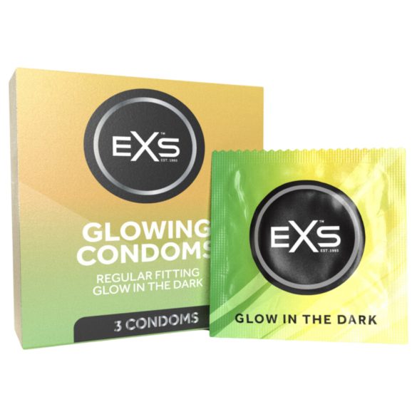 EXS Glow - selvlysende kondomer (3 stk)