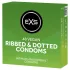 EXS Ribbed & Dotted - rillet og prikket kondom (48 stk)