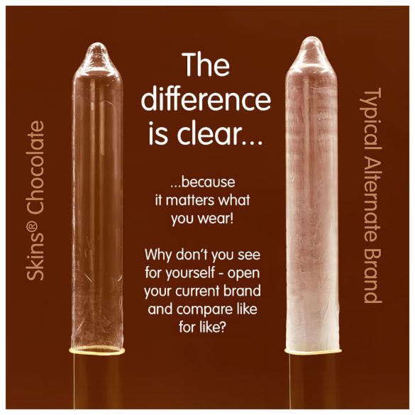 Skins - sjokolade kondomer (4 stk)