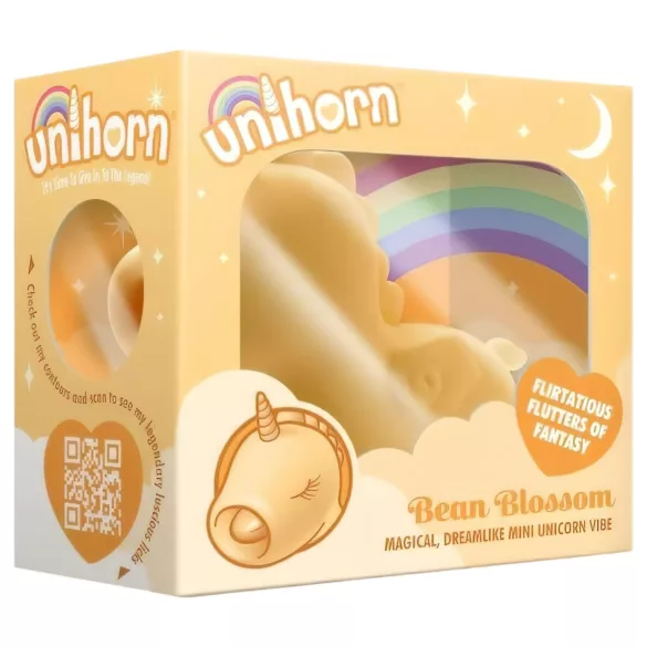 Unihorn Bean Blossom - magisk enhjørning klitorisstimulator (gul)