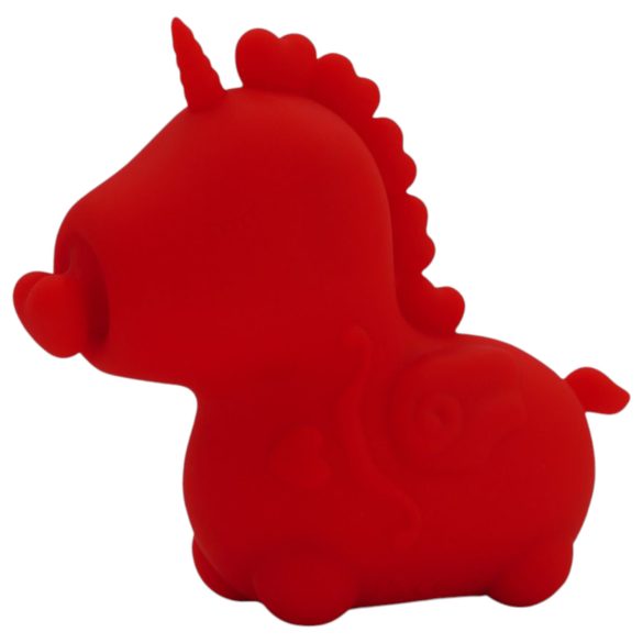 Unihorn Cupid's Beau - oppladbar enhjørnings klitorisvibrator (rød)