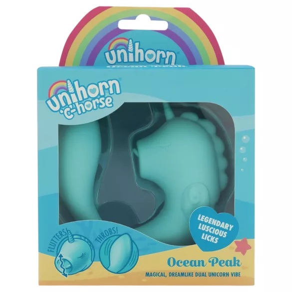 Unihorn C-Horse - G-punkt- og klitorisvibrator (turkis)