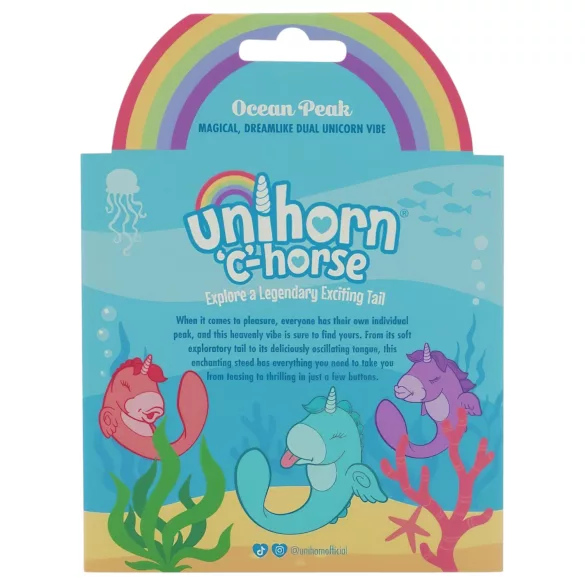 Unihorn C-Horse - G-punkt- og klitorisvibrator (turkis)