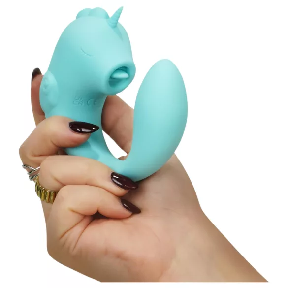 Unihorn C-Horse - G-punkt- og klitorisvibrator (turkis)