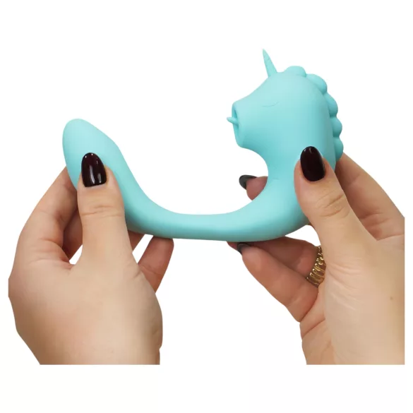 Unihorn C-Horse - G-punkt- og klitorisvibrator (turkis)