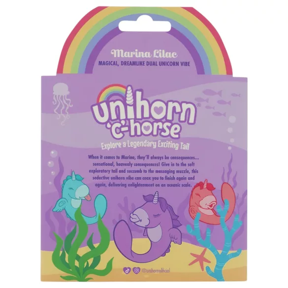 Unihorn C-Horse - G-punkt- og klitorisstimulator vibratoregg (lilla)