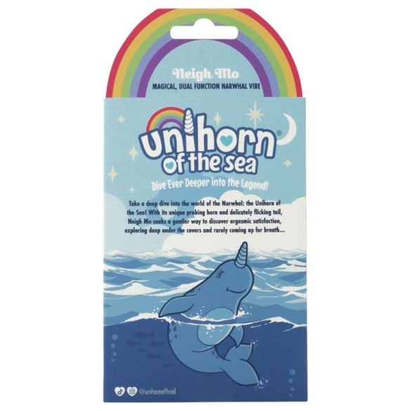 Unihorn of The Sea - oppladbar narhval klitorisstimulator (blå)