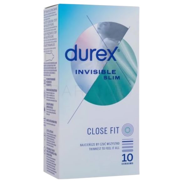 Durex Invisible Slim - tynne kondomer (10 stk)