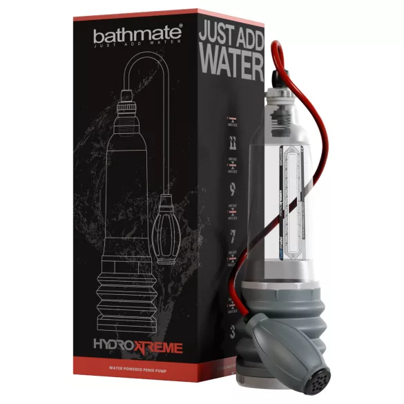 Bathmate HydroXtreme 9 - hydropumpe, uten tilbehør (gjennomsiktig)