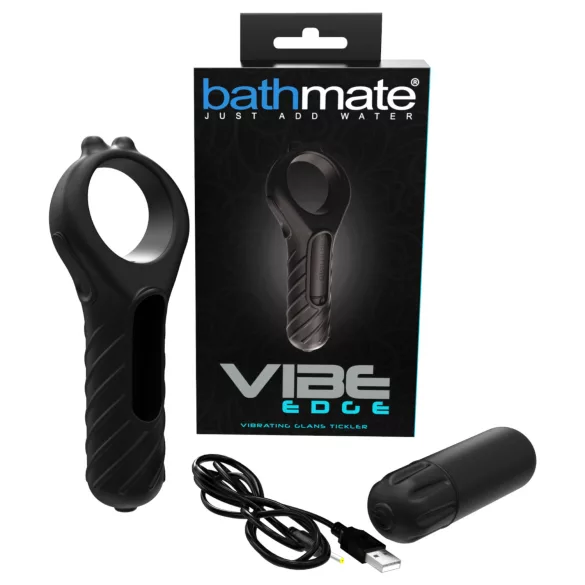 Bathmate Vibe Edge - oppladbar vibrator (svart)