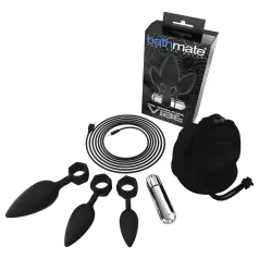   Bathmate Anal Training Plugs Vibe - vibrerende analpluggssett (svart)