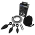 Bathmate Anal Training Plugs Vibe - vibrerende analpluggssett (svart)