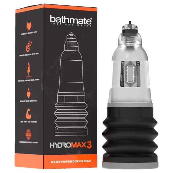 Bathmate Hydromax3 - hydropumpe (gjennomsiktig)
