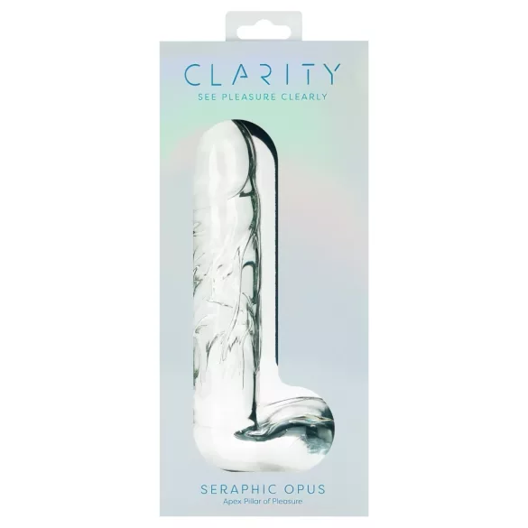 Clarity Seraphic Opus - glass G-punkt‑dildo (gjennomsiktig)