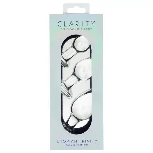 Clarity Utopian Trinity - glass analkule-sett (gjennomsiktig)