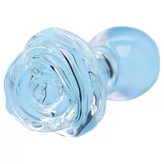 Clarity Utopian Bloom - glass-analplugg (gjennomsiktig)