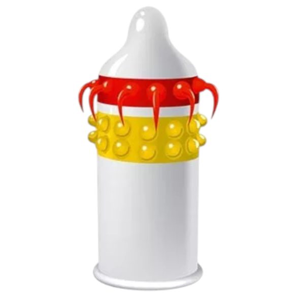 Egzo Lucky Dude - prikket, tentakkel kondom (1 stk)