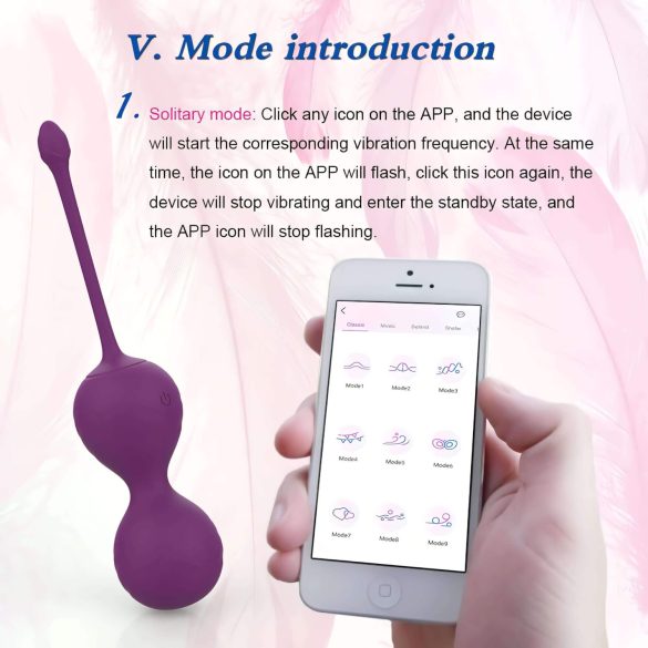 Ensomme Winni - smart vibrasjonsegg (rosa)