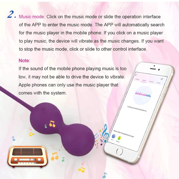 Ensomme Winni - smart vibrasjonsegg (rosa)