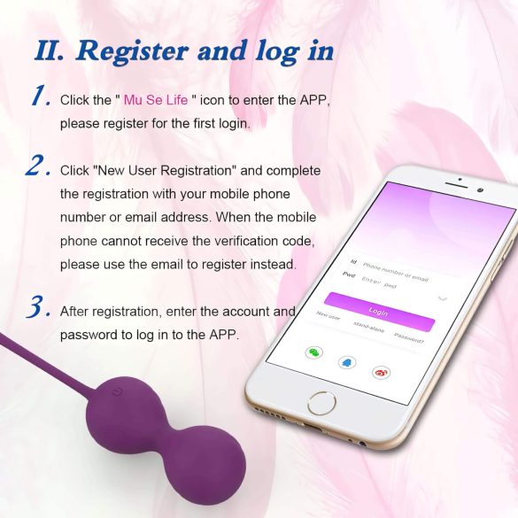 Ensomme Winni - smart vibrasjonsegg (rosa)