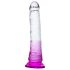 Ensomme Lance - sugekoppdildo (lilla-gjennomsiktig)