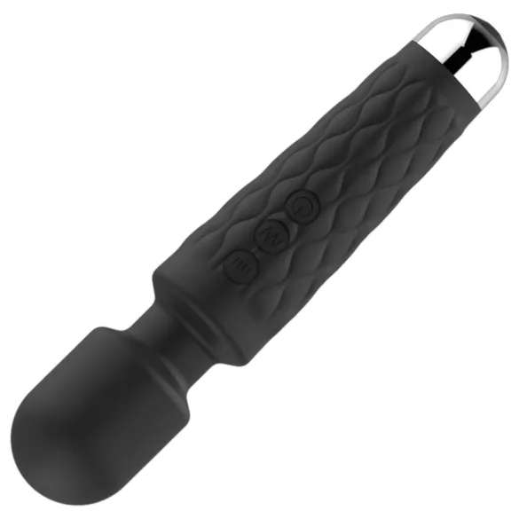 Lonely 20-funksjons oppladbar massasjevibrator (svart)