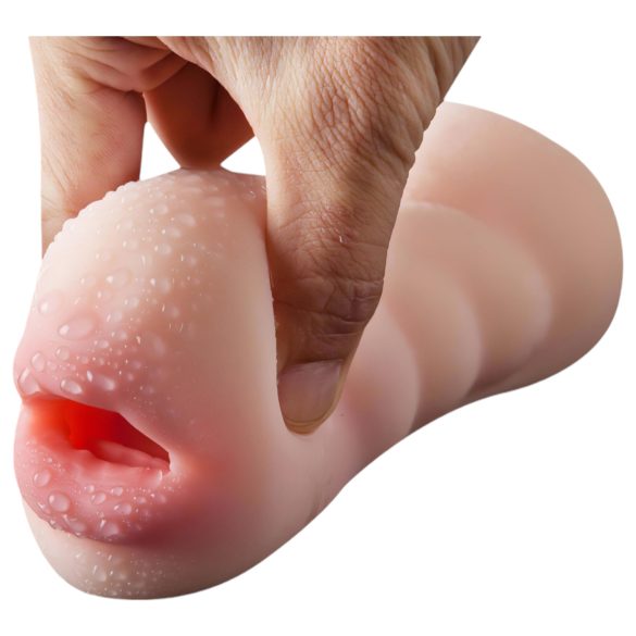 Lonely 2in1 - kunstpussy og kunstmunn masturbator (naturell)