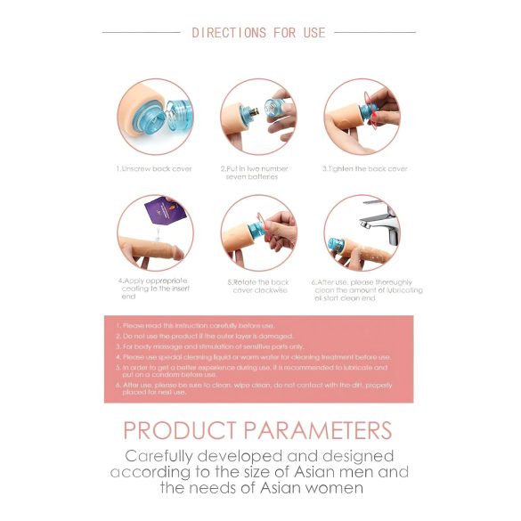 Lonely Max - naturtro vibrator (17cm)