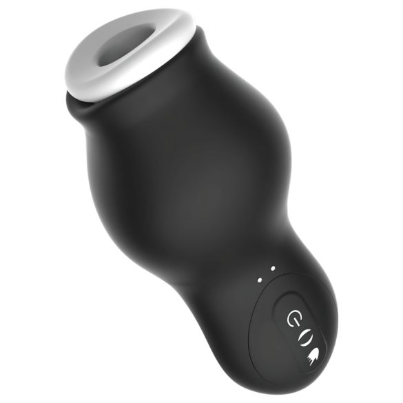 Lonely My-Dragon - kraftfull suge- og vibrasjonsmasturbator (svart)