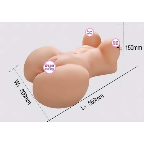 Ensomme og Silly - kvinnetorso masturbator (naturlig)