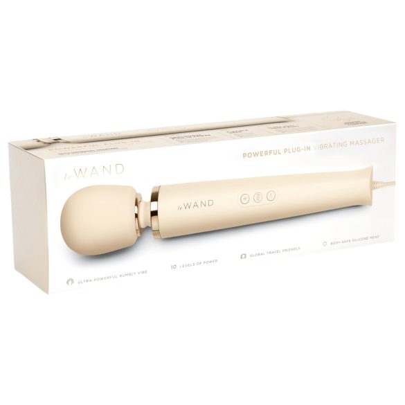 le Wand - eksklusiv elektrisk massasjevibrator (beige)
