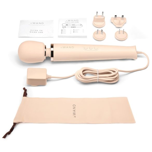 le Wand - eksklusiv elektrisk massasjevibrator (beige)