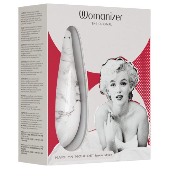 Womanizer Marilyn Monroe - luftbølgestimulator for klitoris (hvit)