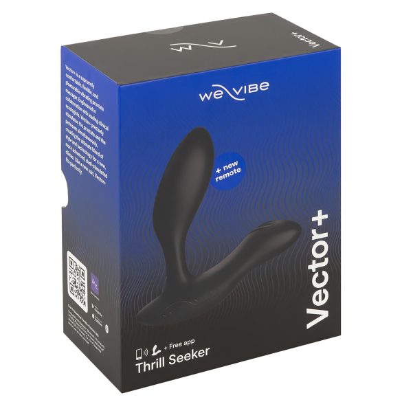 We-Vibe Vector+ - oppladbar, smart analvibrator (svart)