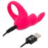 Happyrabbit Cock - Oppladbar vibrerende penisring (rosa)