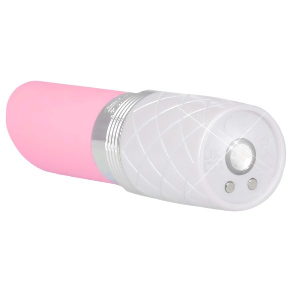 Pillow Talk Lusty - oppladbar, tungeformet stavvibrator (rosa)