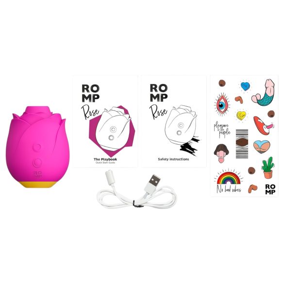 ROMP Rose – luftbølgerosevibrator (rosa)