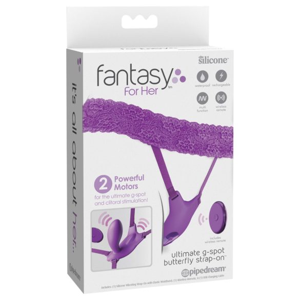 Fantasy For Her - Bærbar G-punkt-vibrator med innebygd funksjon (lilla)